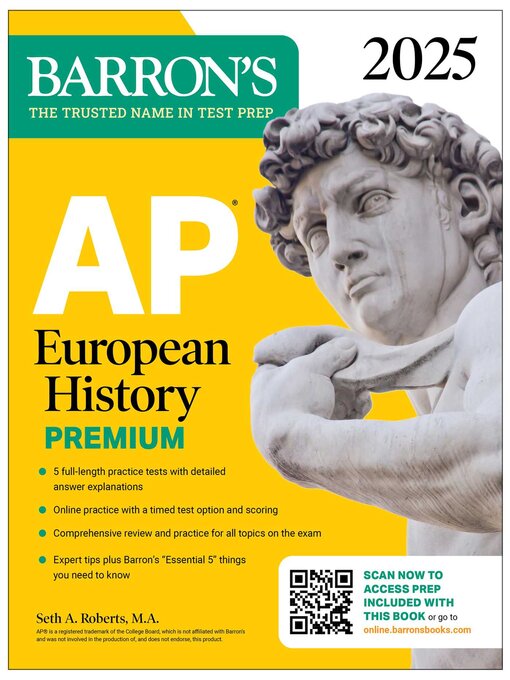 Cover image for AP European History Premium, 2025